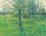 Charles Neal, Garden View, Wilderness, oil on canvas