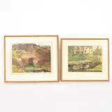 Allan Laycock, Linton-in-Craven, acrylic and watercolour on board