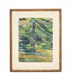 Jacob Epstein, Epping Forest, gouache and watercolour on paper