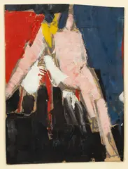 Peter Kinley, Untitled, 1958, oil on card
