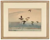 Roy Martell Mason, Ducks over a Pond