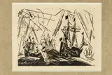 Lyonel Feininger, Hansaflotte (the fleet at Hansa)