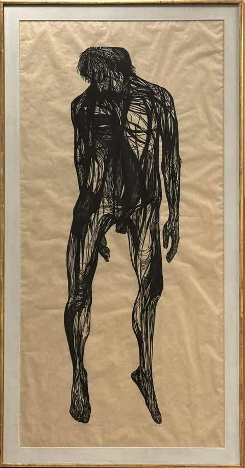 Leonard Baskin, The Hanged Man, 1955, Woodcut in black on wove paper