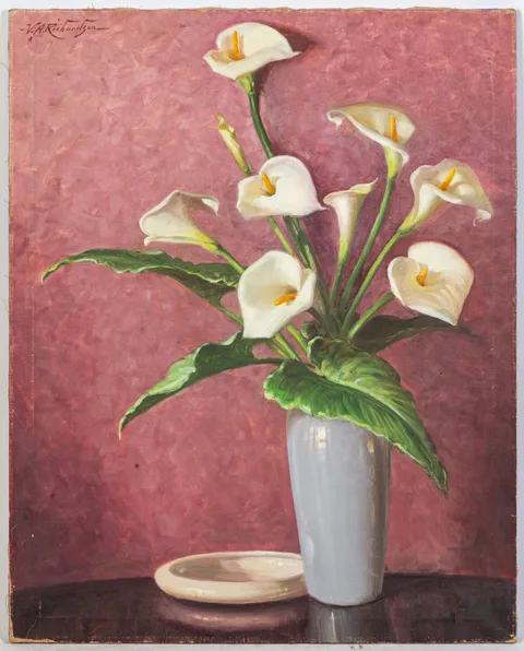 Classica by Volney Allan Richardson, Oil on canvas, sold Nov 2023