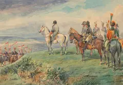 Napoleon, His Marshals, and His Polish Uhlans by Stephan Pajaczkowski, 1953, Watercolor on Wove Paper, sold Sep 2026