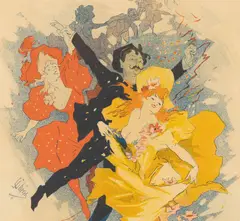 Jules Chéret, Redoute Des Etudiants, 1894, Lithograph in Colors on Wove Paper