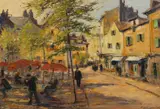 Gustaf Svensson, Montmartre, Paris, circa 1949, Oil on Canvasboard