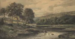 Daniel Sherrin, Fishing in the English Countryside, Offset Lithograph on Paper
