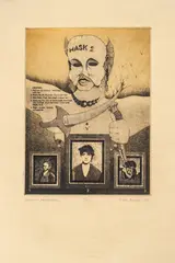 Mark Arminski, Homage to Performance, 1986, Intaglio on Paper