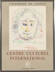 Pablo Picasso, Centre Cultural International, Offset Lithographic Poster