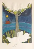 Judy Bledsoe, Noah's Way, 1980, Embossed Lithograph on Wove Paper
