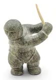 Johnny Iquliq, Standing Man, circa 1989, Soapstone Sculpture