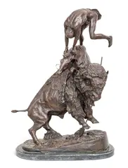 Frederic Remington, Buffalo Horse, Large Bronze Sculpture