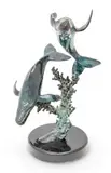 Dale J. Evers, Whales, Bronze Sculpture