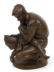 Bruno Lucchesi, Father and Son, 1976, Bronze Sculpture