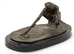 Charles Marion Russell, Snake Priest, Bronze Sculpture
