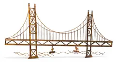 Curtis Jeré, Brass Bridge Wall, Sculpture 20th Cent.