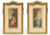 Thomas Gainsborough, Mrs. Robinson and Mrs. John Douglass, circa 1901, Mezzotints on Paper