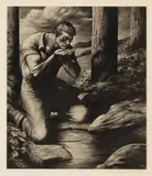 Robert Riggs, a Cool Drink, Offset Lithograph on Paper