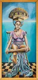 Mark Jacobson, Surrealist Portrait of a Woman, circa 1972, Acrylic on Masonite
