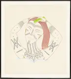 Ruth Marten, Tattooed Woman, 1978, Liquitex on Paper
