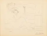 Pablo Picasso, Sculpteur Au Repos Avec Son Modèle, Anémones Et Petit Torse, 1997, Etching
