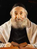 Otto Eichinger, Portrait of a Rabbi, Oil on Panel