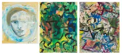 Abstract by Jack Faxon, Gouache, sold Nov 2025