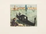 Pierre-Auguste Renoir, Gondola on the Grand Canal, Venice, Etching And Aquatint on Arches Paper