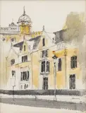 Milton Kemnitz, Law Club, Watercolor