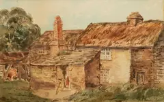 Alexander M Fleming, A Country Home, 1904, Watercolor on Wove Paper