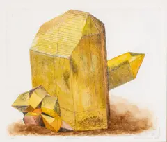 Sabine Engelhardt, Crystal, 1986, Color Etching on Paper