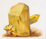Sabine Engelhardt, Crystal, 1986, Color Etching on Paper