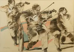 Claude Weisbuch, The Trio, Lithograph on Paper