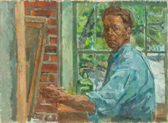 Kurt Sluizer, Self Portrait, Oil on Canvas