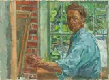 Kurt Sluizer, Self Portrait, Oil on Canvas