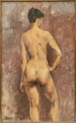 Balasz, Untitled, 1962, Oil on Canvas, Artist Study of Nude Female