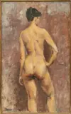 Balasz, Untitled, 1962, Oil on Canvas, Artist Study of Nude Female