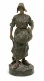Jean Garnier, Wheat Harvest, circa 1900, Bronze Sculpture