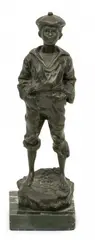 Victor Szczeblewski, The Whistler, Bronze Sculpture