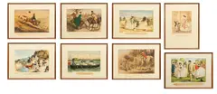 John Leech, Set of Eight Chromolithographs, on Paper