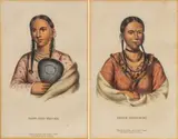 John T. Bowen, Hayne Hudjihini, Rant-che-wai-me, Hand Colored Lithographs on Paper, 1850s