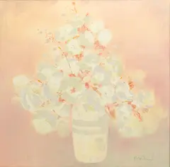 Still Life with Flowers by Roger San Miguel, Oil on Canvas, sold Sep 2025