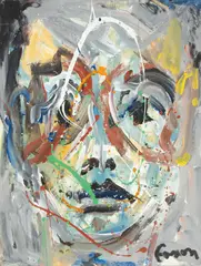 Abstract by Jack Faxon, Gouache, sold Sep 2025