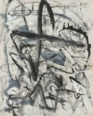 Abstract by Jack Faxon, Gouache, sold Sep 2025