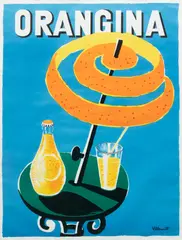 Bernard Villemot, Orangia, (1911-1989) Lithograph on Wove Paper, Poster