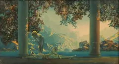 Maxfield Parrish, Daybreak, 1920, Lithograph on Paper