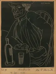 Chartreuse by Alexi R. Stavenitz, 1940-1950, Etching on Wove Paper, sold May 2025