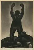 Alexi R. Stavenitz, Revolt of the Oppressed, circa 1930, Etching on Wove Paper