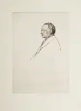 Muirhead Bone, John Robertson, J. P., Dundee, circa 1929, Drypoint Etching on Paper